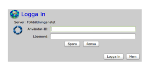 Huvudsida gamla webbinloggningen.png